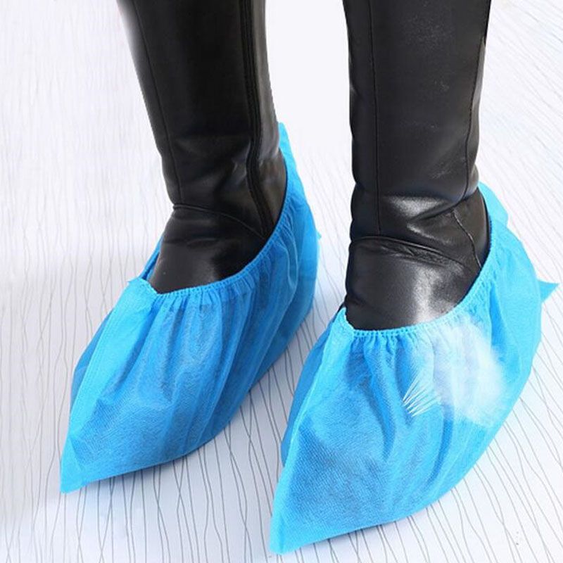 Blue Disposable Shoe Covers Blue Disposable Shoe Covers