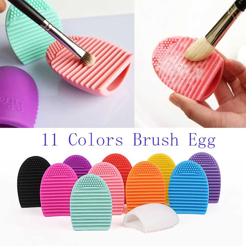 Brushegg Silicone Cleaning Egg Brush Egg Cosmetic Brush Cleanser Make