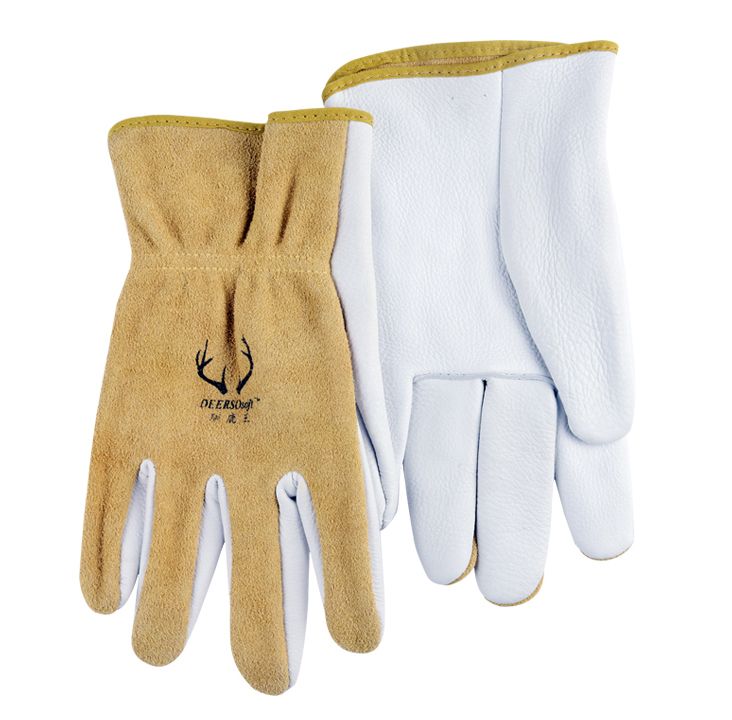 2019 Work Gloves Deer Leather Driver Gloves Welding Glove Comfoflex Top