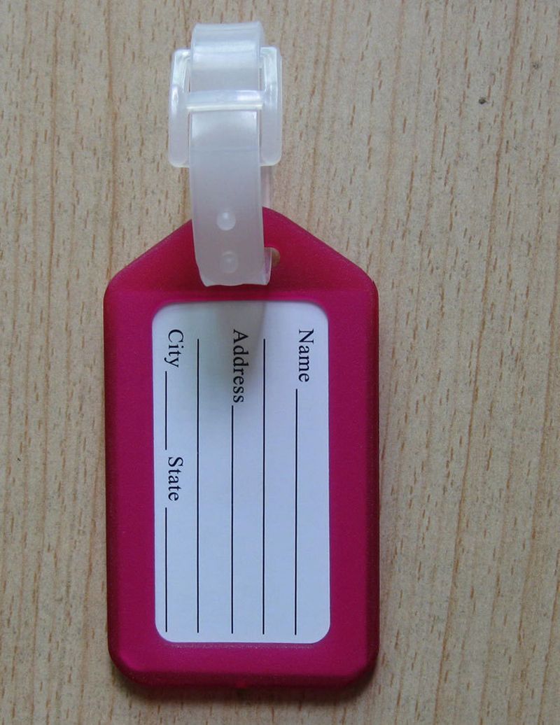 Luggage Name Tag Baggage Tags Suitcase Bag Label Plastic Mixproof