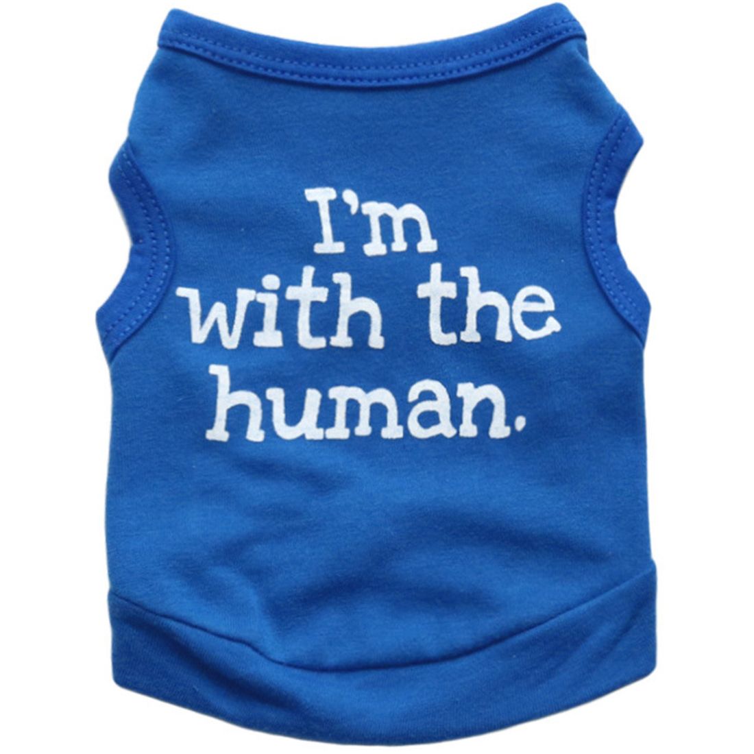 2021 New Im With The Human Dog Apparel Fashion Cute Dog Vest Pet