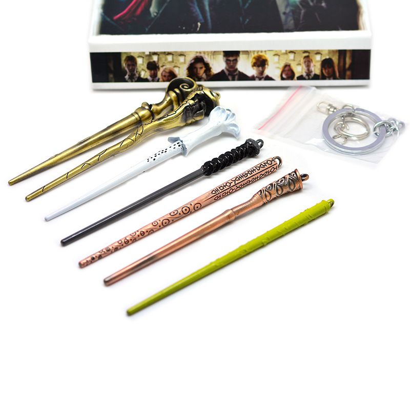 Grosshandel Metall Harry Potter Zauberstabe 7 Rollen Set Zinklegierung Hermine Voldermort Zauberstab Halloween Cosplay Neuheit Spielzeug Von Frankason 11 71 Auf De Dhgate Com Dhgate