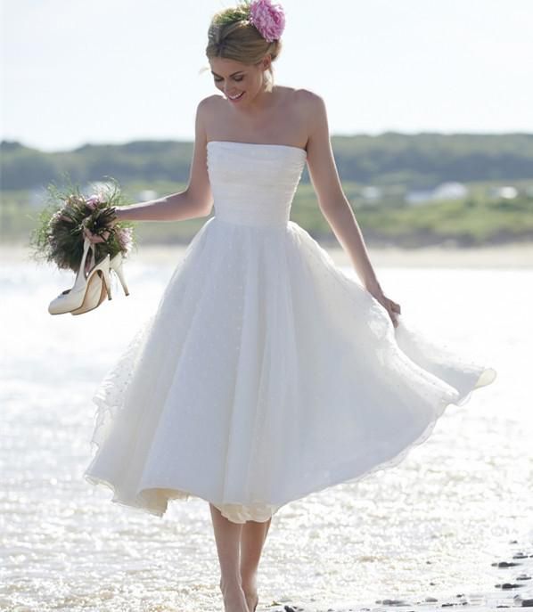 cute white wedding dresses