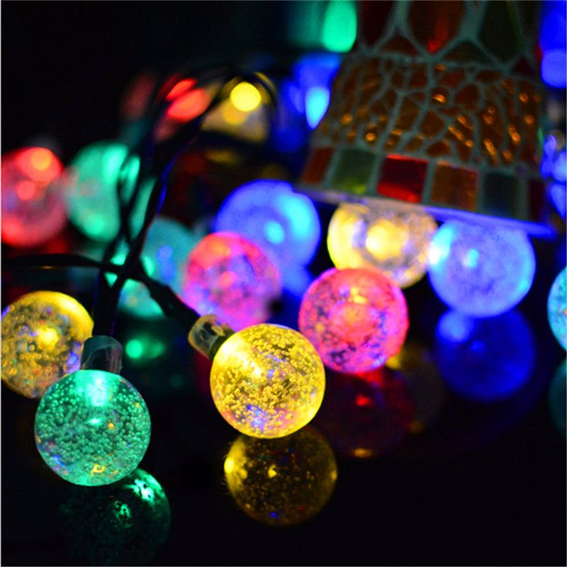 High Quality Solar Powered Led Outdoor String Lights 6m 30leds High Quality Solar Powered Led Outdoor String Lights 6m 30leds Crystal Ball Globe Fairy Strip For Outside Garden Party