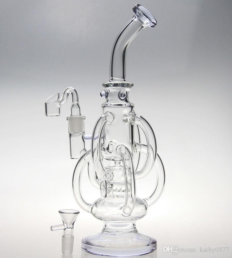 2020 Bong! New Glass Water Pipe Cyclone Helix Bongs Such An Intricate