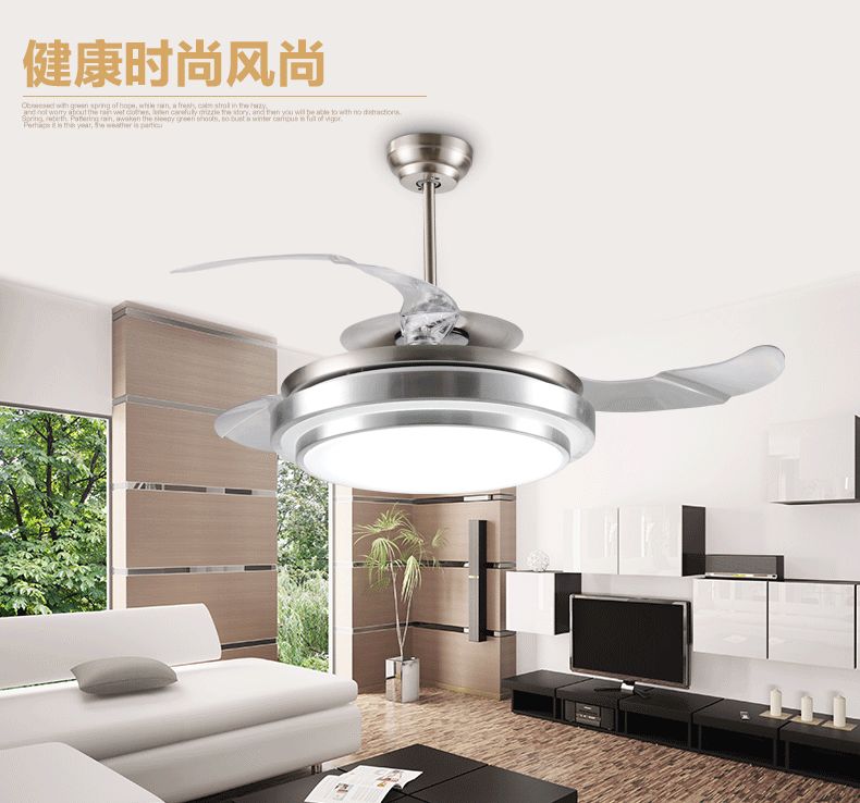 2020 Ultra Quiet Ceiling Fans 110 240V Invisible Blades Ceiling Fans