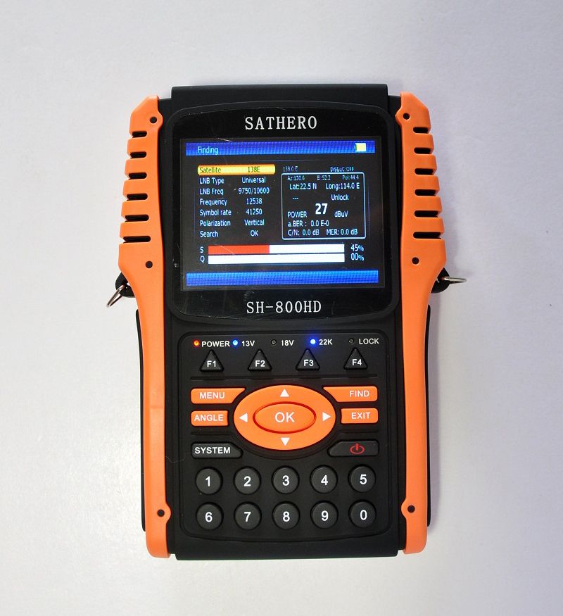 Sathero SH 800HD DVB S2 Digital Satellite Finder Meter SH 800 USB2.0