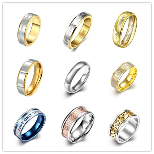 hot 316l stainless steel finger ring size 6 10 fashion jewelry size 6 ring