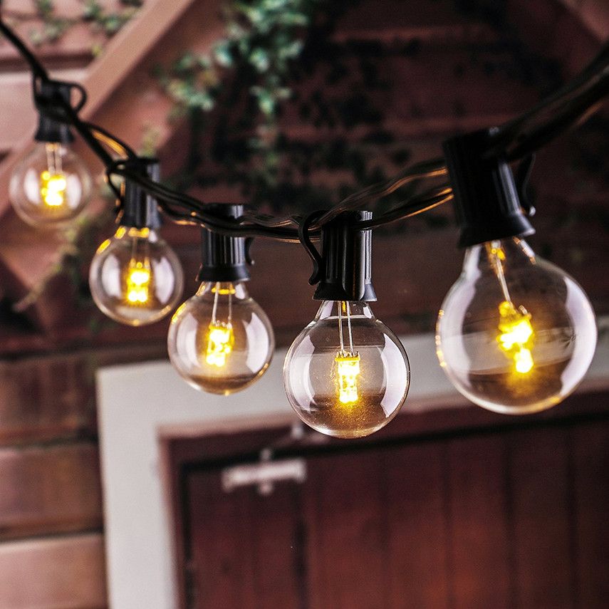 50ft G40 Outdoor Globe String Light Set Ul Listed Edison Pendant 50ft G40 Outdoor Globe String Light Set Ul Listed Edison Pendant For Indoor
