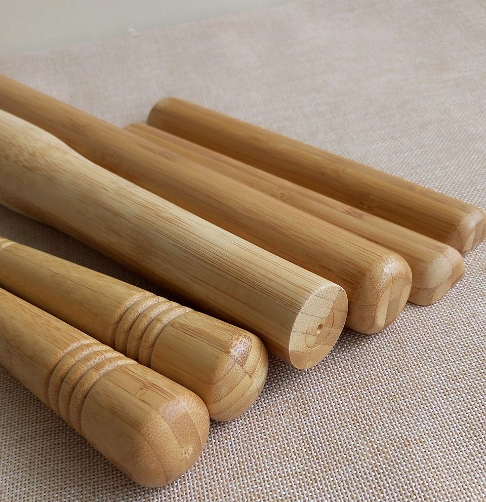 Eco Friendly Bamboo Massage Poles Sticks Water Proof Massager Massage