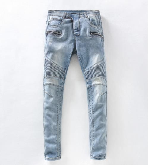 light blue balmain jeans