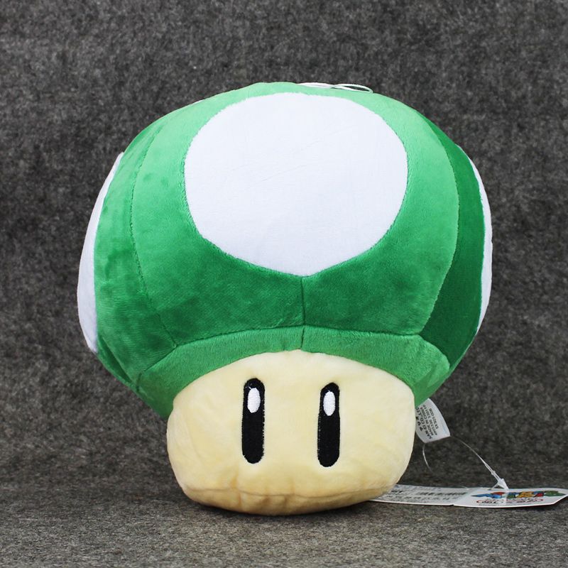Super Mario Mushroom Plush Toys Red Mushroom Green Mushroom Plush
