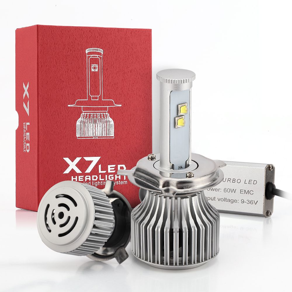 CREE LED Headlight Conversion Kit H4 120W 9600LM 6000K High Quality