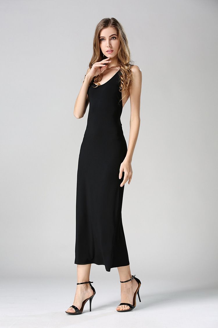 Women Summer Long Dress 2016 Robe Plus Size Sleeveless Tank Dress Women