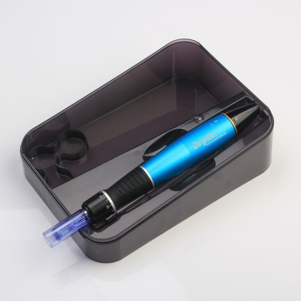 Elektrische Derma Stamp Derma Pen Auto Microneedle System 0.25mm-3.0mm Elektrische Derma Stempel Auto Micro Naald Roller