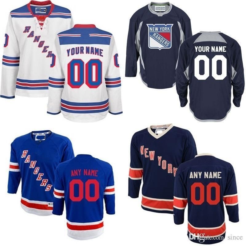 2019 2016 New Customized New York Rangers Custom Ice Hockey Jerseys Personalized Your Name And
