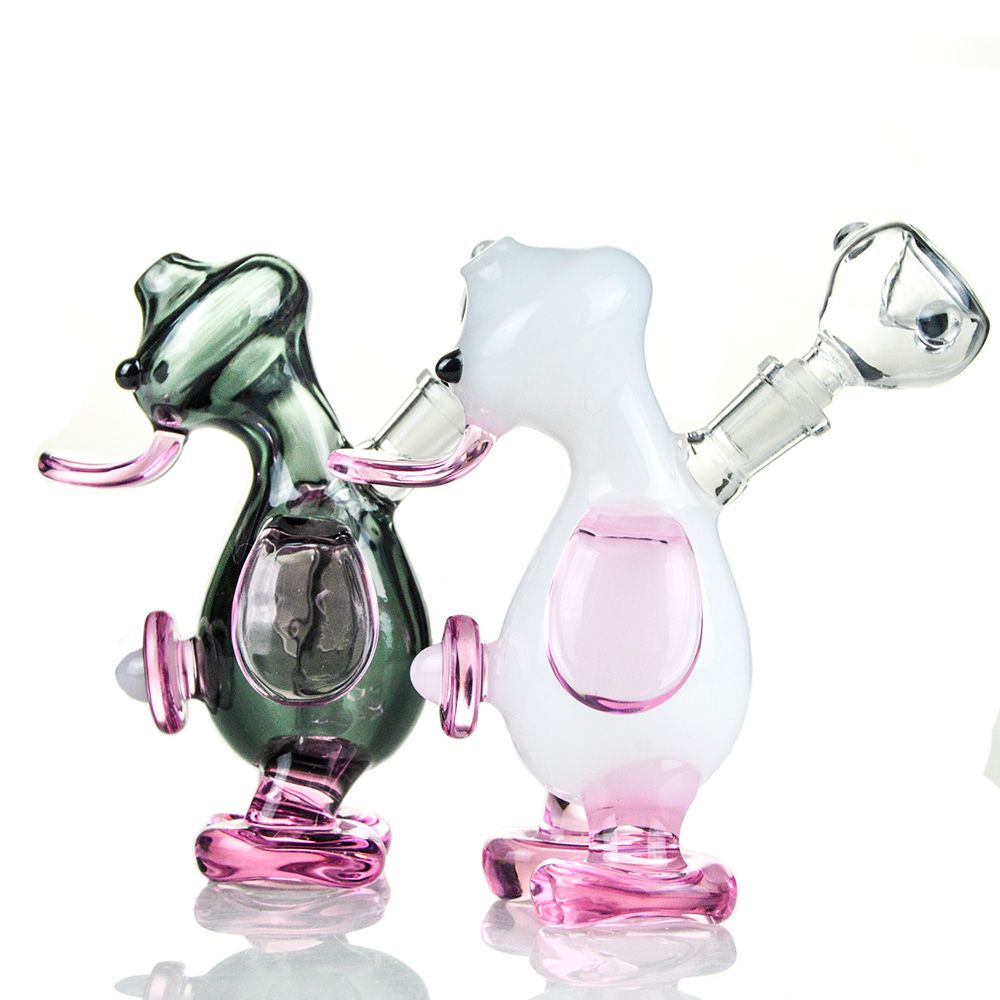 2019 Cute Glass Smoking Pipes 4.75 Pink Duck Oil Burner Pipes Tobacco