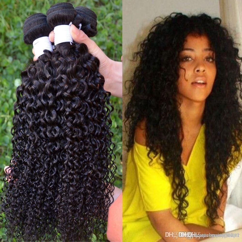 5a Cheap Human Hair Weave Brazilian Kinky Curly Virgin Hair 10 30