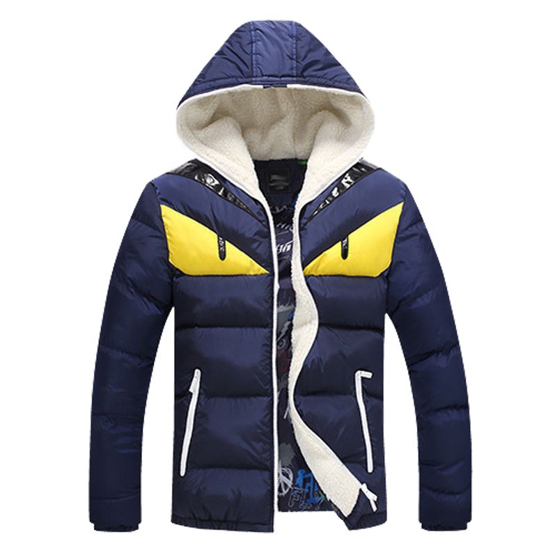 2019 Fall Parka Men Winter Jackets Mens Cotton Cartoon Printed Pattern ...