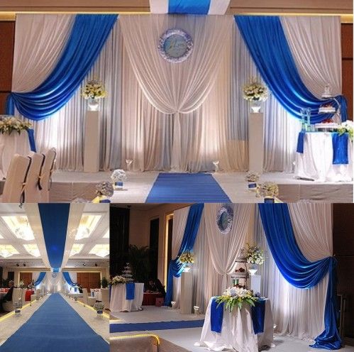 Royal Blue And White Wedding Backdrops Kitchen Design