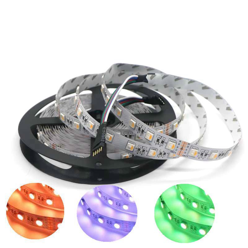 DC 12V /24V SMD5050 RGBW/RGBWW 4 In 1 LED Flexible LED Strip Light 5M
