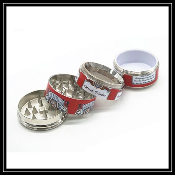 2021 4 Parts Tobacco Grinder Coke Pop Cans Herb Pollen Spice Crusher