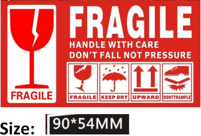 200 pasters fragile handle
