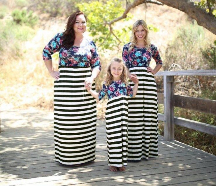 matching mother daughter dresses plus size