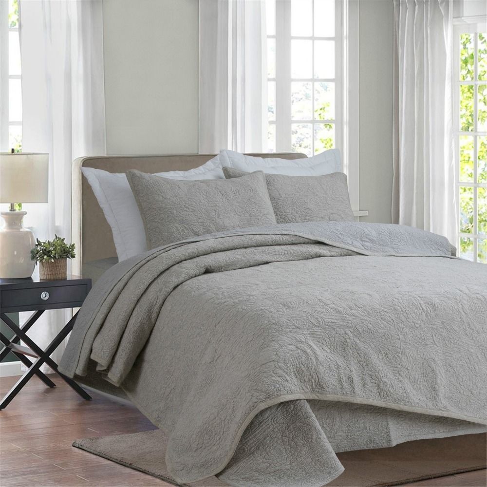 Chausub Quality Knitting Quilt Set Bedding Quilts Embroidered Chausub Quality Knitting Quilt Set Bedding Quilts Embroidered Quilted Bedspread Sheets Duvet Cover Coverlet Bed Linens Best Full