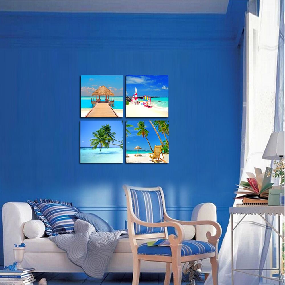 Wallpaper Beach house pinturas For Android Free