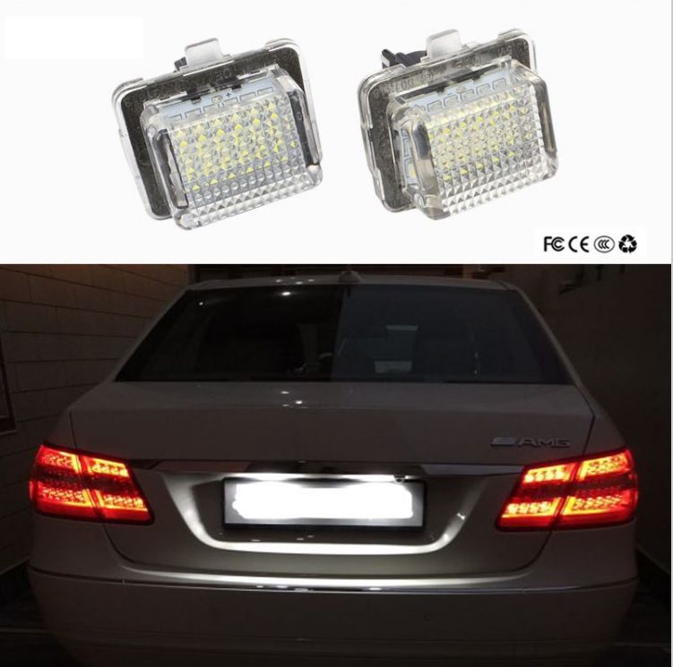 LED License Plate Light For Mercedes W204 5D W212 W216 W221 C207 Benz