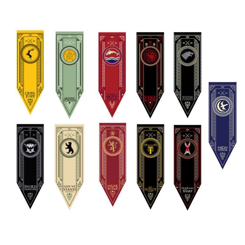 2018 game of thrones flages 48 150cm house stark tournament