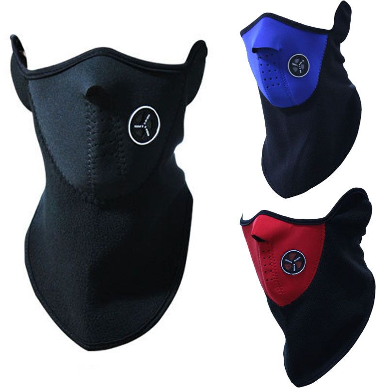 2019 Neoprene Neck Warm Balaclavas Half Face Mask Outdoor Cycling