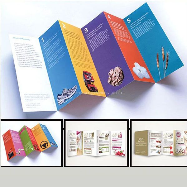 custom flyers printing service in high quality multi fold flyers