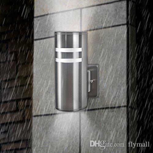 2019 Ce Ul Waterproof Cylinder Porch Light Outdoor Wall Lamp 2019 Ce Ul Waterproof Cylinder Porch Light Outdoor Wall Lamp Lighting Black Silver Up And Down Sconce For Garden Corridor Patio Balcony From