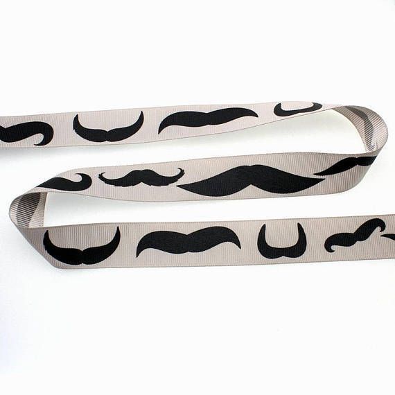 2018 100 yards cool beard printed ribbon gift box wrap decoration