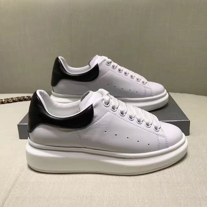 New Luxury Brand White Sneakers Genuine 