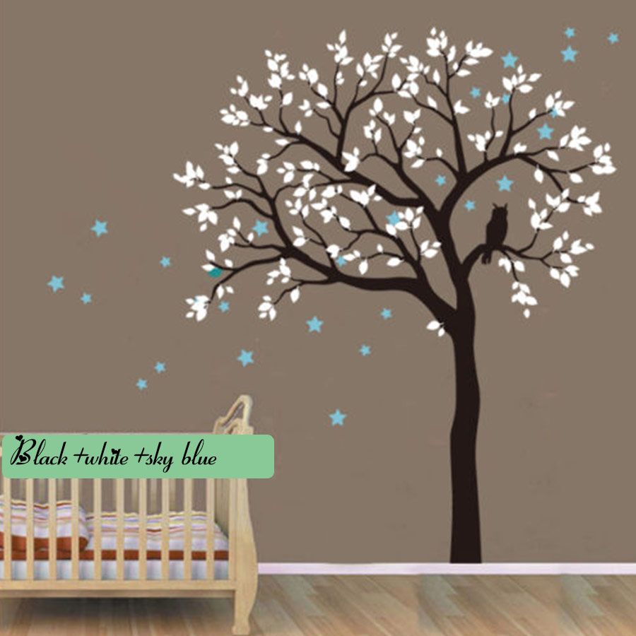 Huge Wall Decals Owl Hoot Star Tree Wall Stickers Vinyl Living - Huge Wall Decals Owl Hoot Star Tree Wall Stickers Vinyl Living Room Decalkids Nursery Baby Room Decor Art Home Decorative huge wall decals owl hoot star tree wall stickers vinyl living - huge wall decals owl hoot star tree wall stickers vinyl living room decalkids nursery baby room decor art home decorative