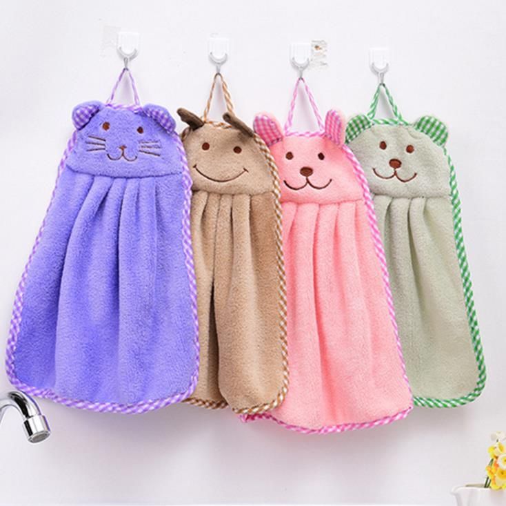 2018 Cartoon Hanging Hand Towels Kitchen Cleaning Towel C Velvet 2018 Cartoon Hanging Hand Towels Kitchen Cleaning Towel C Velvet Absorbent Lint Free Cloth Dishcloths From Honey Home 0 81 Dhgate Com