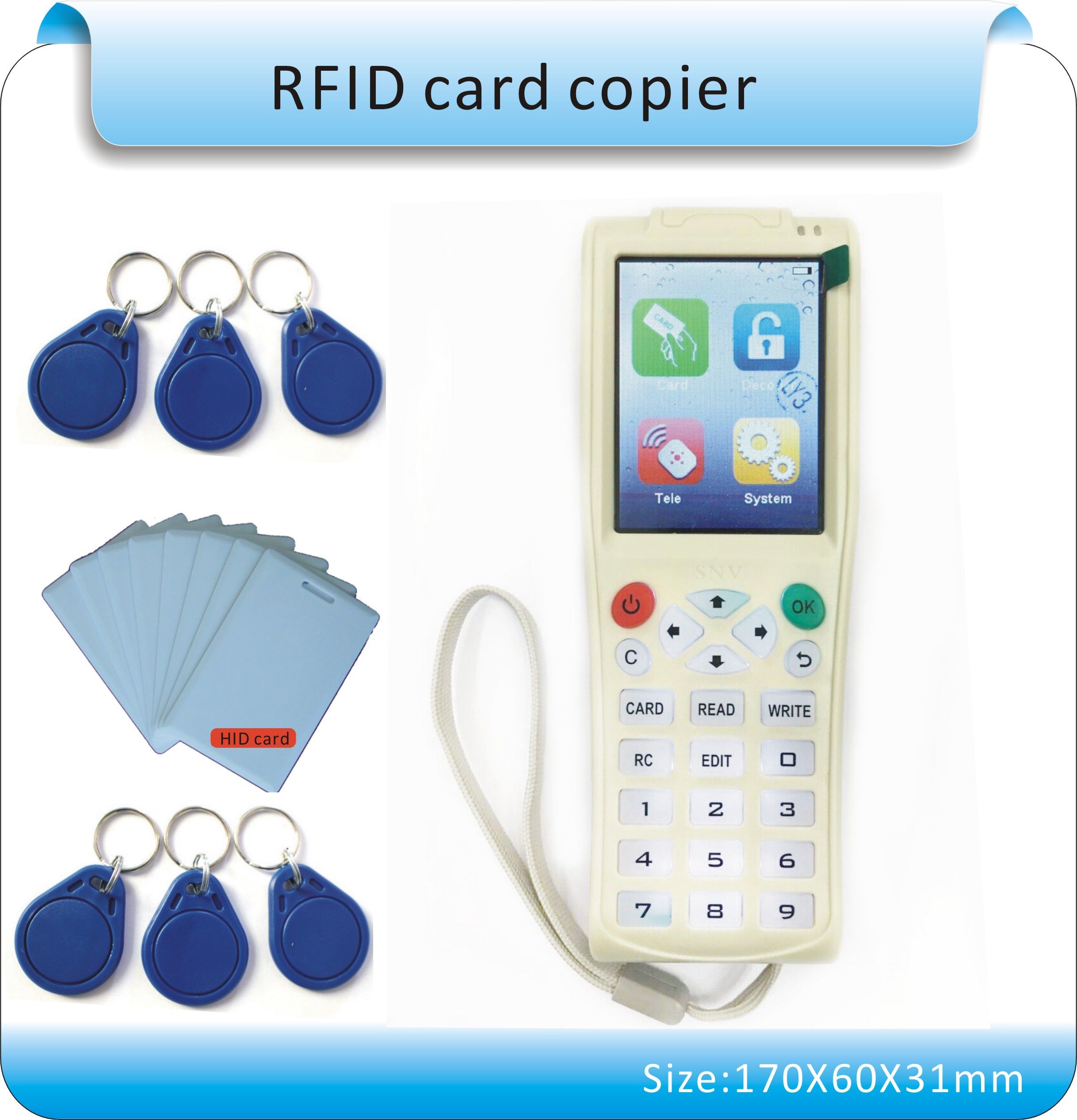 2019 Super Encrypted 13.56MHZ S50 RFID Copier Duplicator IC/ID More