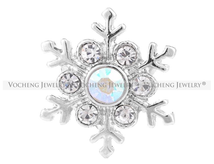 Snap Charms Snowflake Vocheng 18mm Christmas Gift for Women 4 Colors Vn-1143 