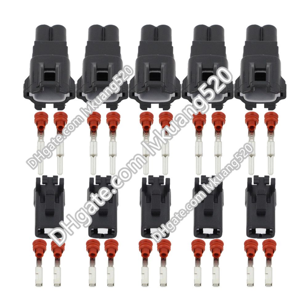 2 Pin Female And Male Auto Waterproof Electrical Wiring Harness Connector Fuse Box With Terminals DJ70219Y-2.2-11/21 Waterproof Connector Automobile ...
