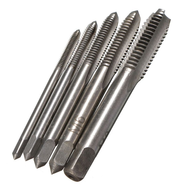 compre el más nuevo 5 unids set hss hand tap m3 m4 m5 m6 m8 tap