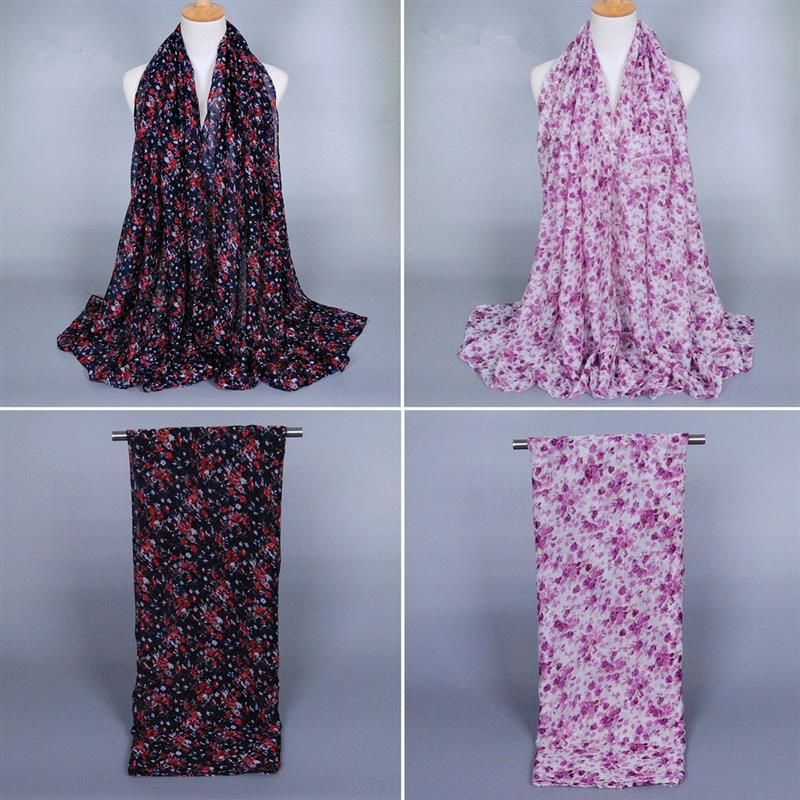 2016 weibliche kleine Blumendruck lange Schals über 180 cm Frauen Blume Loop Schal Herbst Winter warme Schal Damen Retro Voile 2016 weibliche kleine Blumendruck lange Schals über 180 cm Frauen Blume Loop Schal Herbst Winter warme Schal Damen Retro Voile