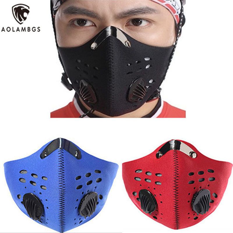 2020 Activated Carbon Masks Anti Dust Pm2.5 Warm Wind Mask Outdoor Half Face Mask For Training