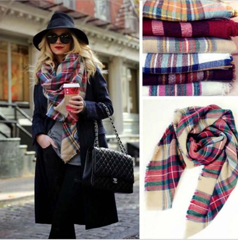 women fashion plaid scarves warm soft winter blanket pashmina scarf oversized tartan scarf women shawl scarf scarves wraps christmas hijab bandana from - Christmas Plaid Scarf women fashion plaid scarves warm soft winter blanket pashmina scarf oversized tartan scarf women shawl scarf scarves wraps christmas hijab bandana from - Christmas Plaid Scarf