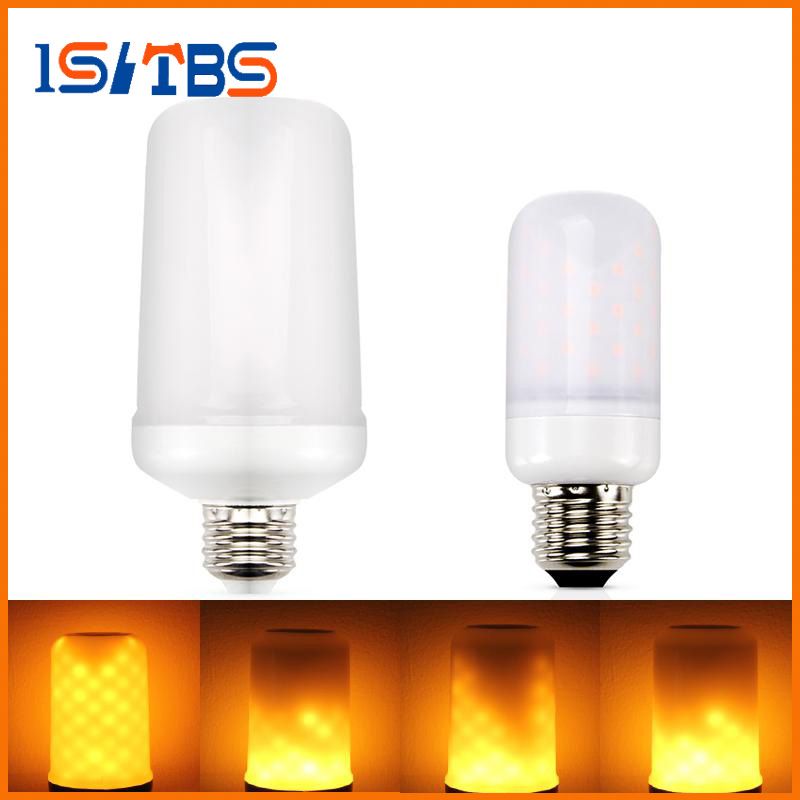 E27 Led Flame Lamp E14 Effect Light Bulb E26 110v 220v E27 Led Flame Lamp E14 Effect Light Bulb E26 110v 220v Flickering Emulation Fire Lights 5w 7w Decoration Bulbs For Cars Cree