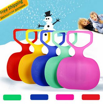 thicken skiing boards plastic adult luge sled sledge adulte ski grass sand pad snow winter children sports larger