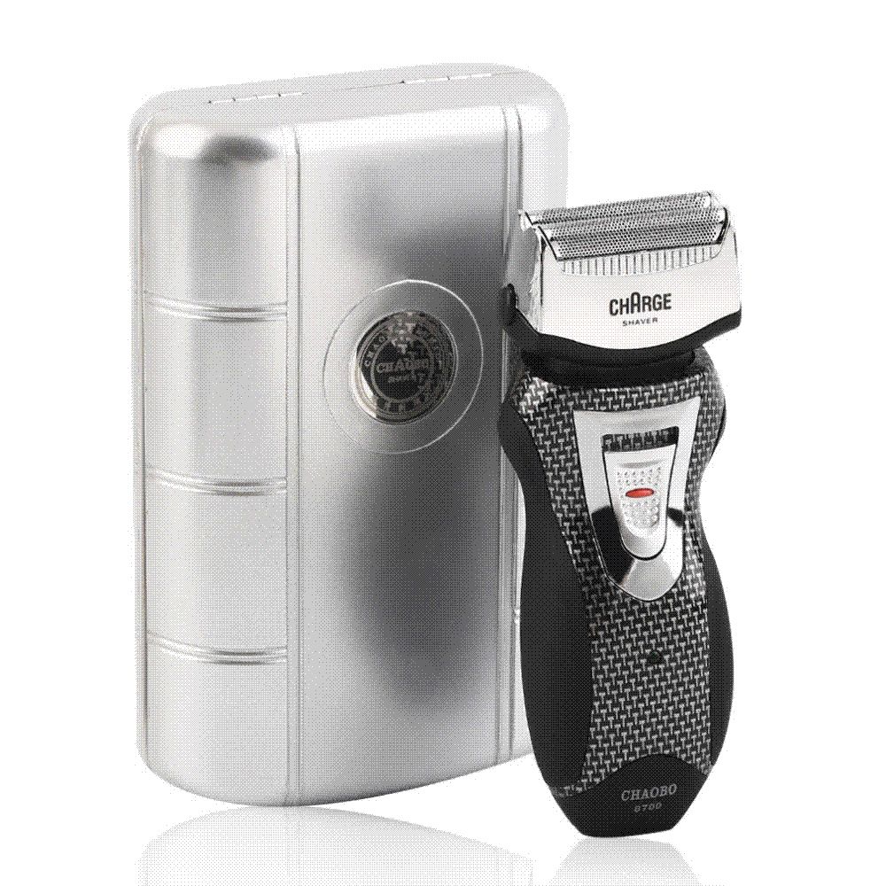 Eu Plug Rechargeable Cordless Electric Razor Shaver Double Edge Trimmer