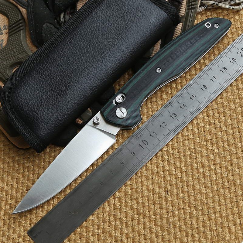 Shirogorov 110 AXIS Roller Bearing Folding Knife D2 Blade G10 Handle Outdoor Survival Camping